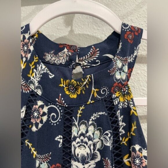 Altar’d State Boho Western Floral Embroidered Feminine Shabby Chic Maxi Dress - Picture 3 of 8